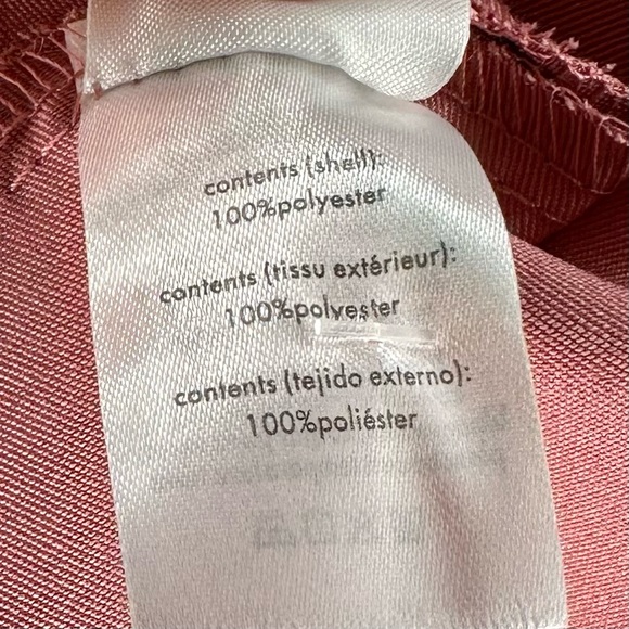 NWT WeWoreWhat Puff Sleeve Crinkle Chiffon Cowl Dress Rosewood Size 2 - Picture 16 of 16